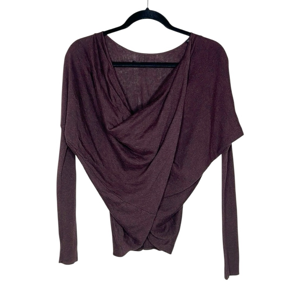 ALLSAINTS Cropped Reversible Twist 100% Cotton Sweater Top size XS